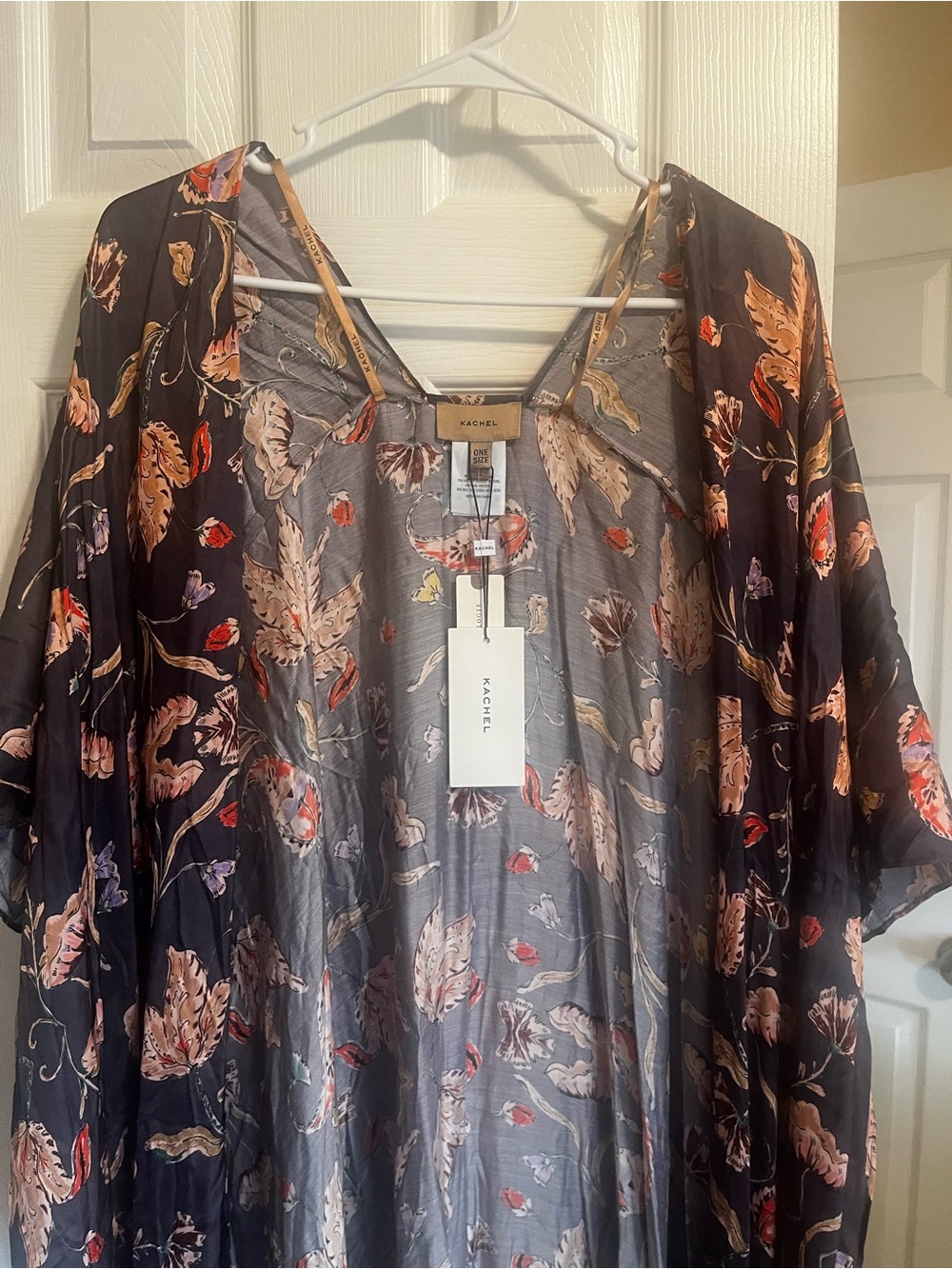 Kachel x Anthropologie Floral Silk Cocoon Kimono (NWT)